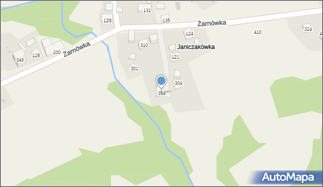 Żarnówka, Żarnówka, 394, mapa Żarnówka