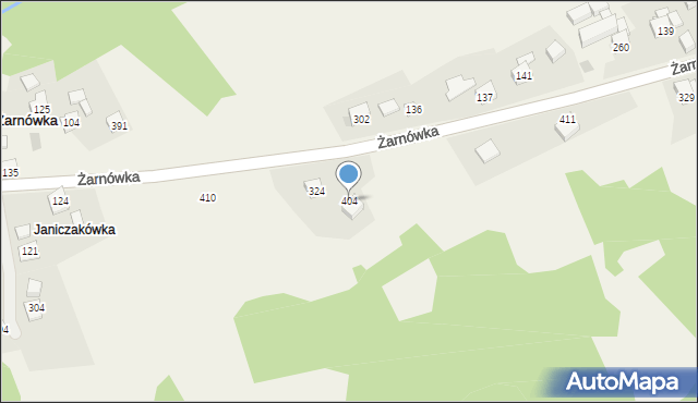 Żarnówka, Żarnówka, 404, mapa Żarnówka