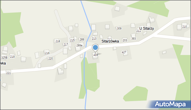 Żarnówka, Żarnówka, 419, mapa Żarnówka