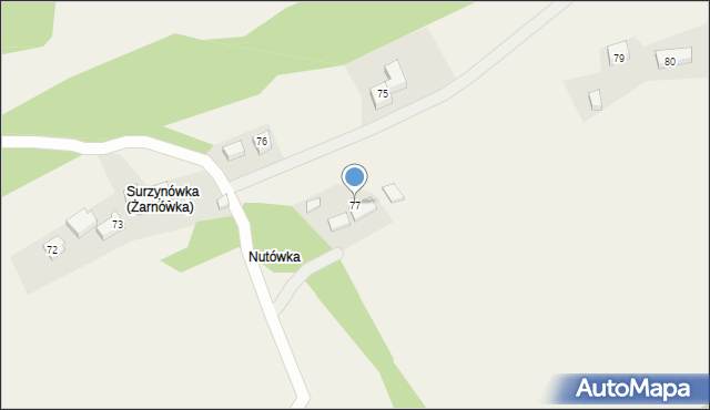 Żarnówka, Żarnówka, 77, mapa Żarnówka