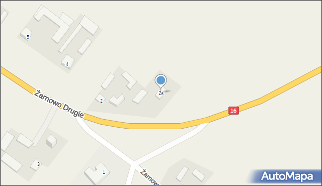 Żarnowo Drugie, Żarnowo Drugie, 2a, mapa Żarnowo Drugie