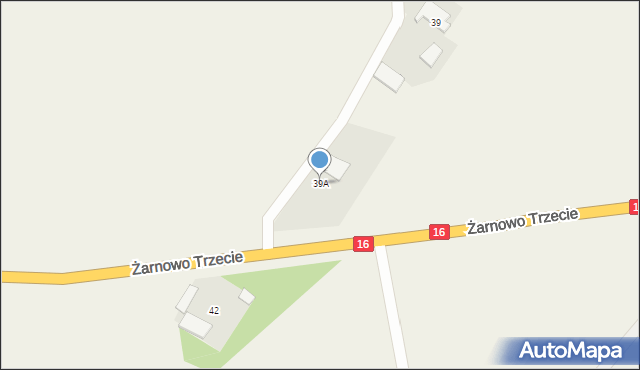 Żarnowo Trzecie, Żarnowo Trzecie, 39A, mapa Żarnowo Trzecie