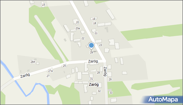 Zaróg, Zaróg, 24, mapa Zaróg