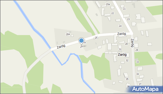 Zaróg, Zaróg, 27, mapa Zaróg