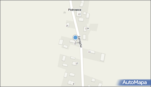 Zarogów, Zarogów, 12, mapa Zarogów