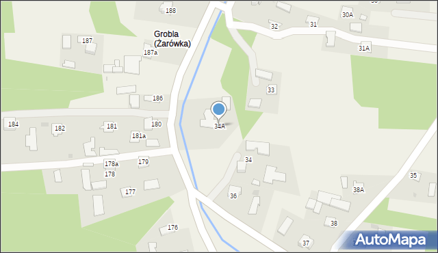 Żarówka, Żarówka, 34A, mapa Żarówka