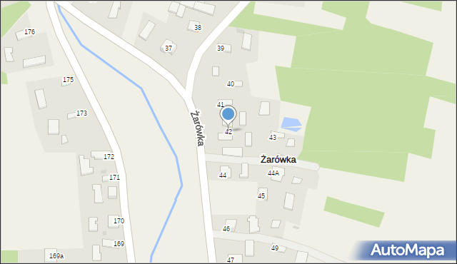 Żarówka, Żarówka, 42, mapa Żarówka