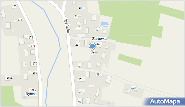 Żarówka, Żarówka, 45, mapa Żarówka