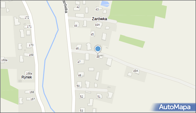 Żarówka, Żarówka, 49, mapa Żarówka