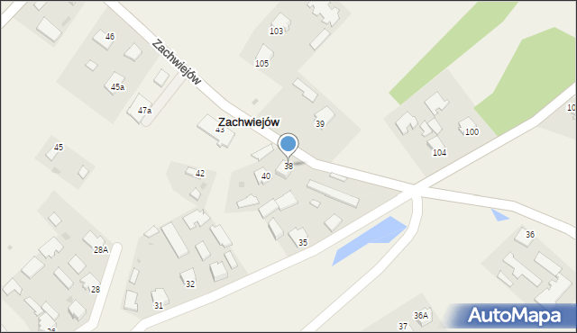 Zarównie, Zarównie, 38, mapa Zarównie