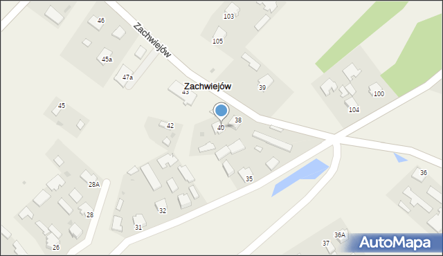 Zarównie, Zarównie, 40, mapa Zarównie