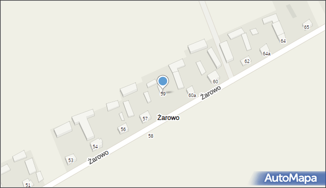 Żarowo, Żarowo, 59, mapa Żarowo