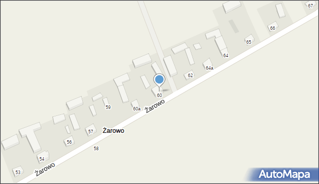 Żarowo, Żarowo, 61, mapa Żarowo