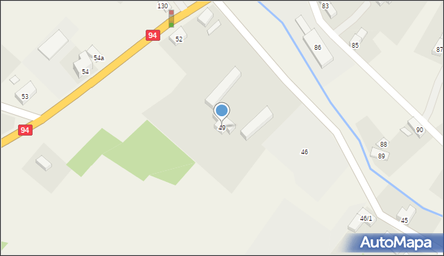 Żarska Wieś, Żarska Wieś, 49, mapa Żarska Wieś