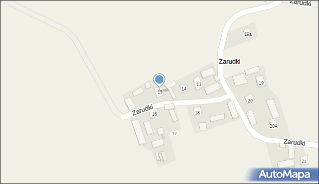 Zarudki, Zarudki, 15, mapa Zarudki