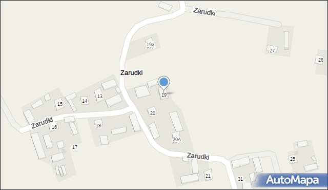 Zarudki, Zarudki, 19, mapa Zarudki