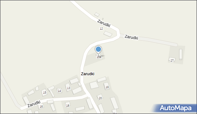 Zarudki, Zarudki, 19a, mapa Zarudki