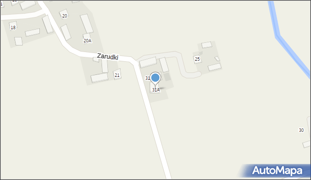 Zarudki, Zarudki, 31A, mapa Zarudki
