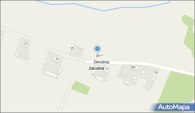 Zarudnia, Zarudnia, 36, mapa Zarudnia