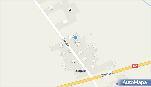 Zaruzie, Zaruzie, 3, mapa Zaruzie