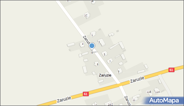 Zaruzie, Zaruzie, 6, mapa Zaruzie