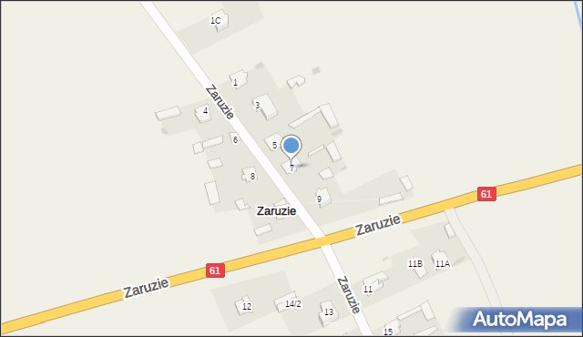 Zaruzie, Zaruzie, 7, mapa Zaruzie