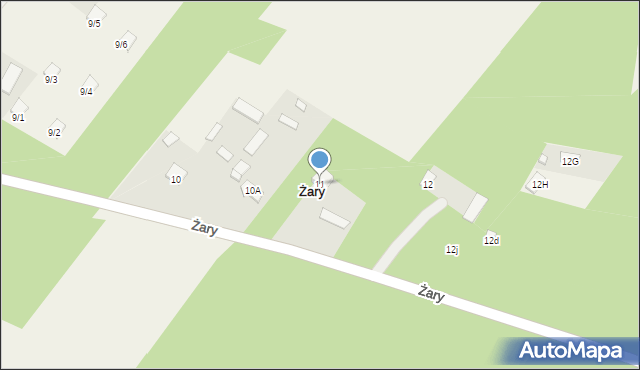 Żary, Żary, 11, mapa Żary