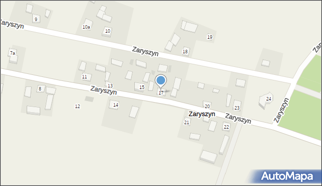 Zaryszyn, Zaryszyn, 17, mapa Zaryszyn