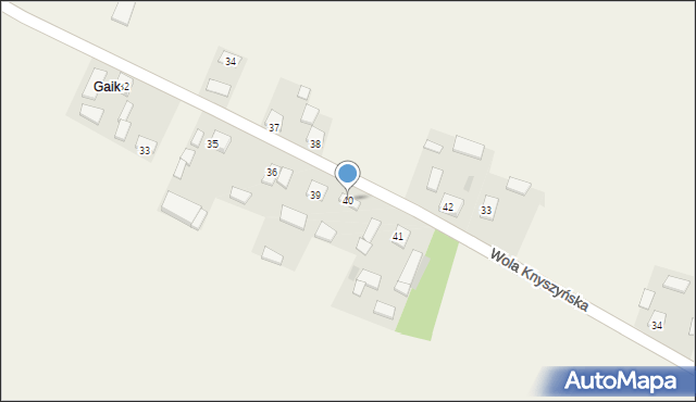 Zaryszyn, Zaryszyn, 40, mapa Zaryszyn