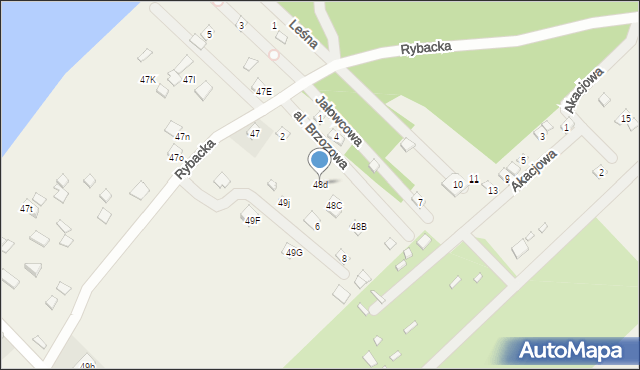 Zarzęcin, Zarzęcin, 48d, mapa Zarzęcin