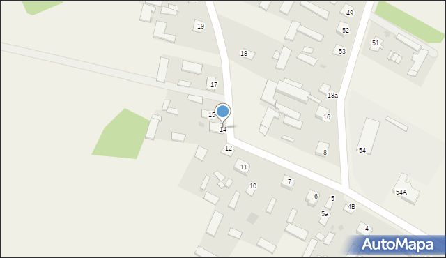 Zarzecz Łukowski, Zarzecz Łukowski, 14, mapa Zarzecz Łukowski