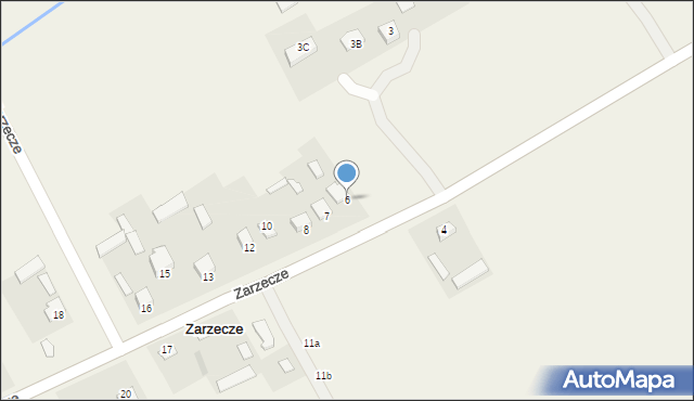 Zarzecze, Zarzecze, 6, mapa Zarzecze