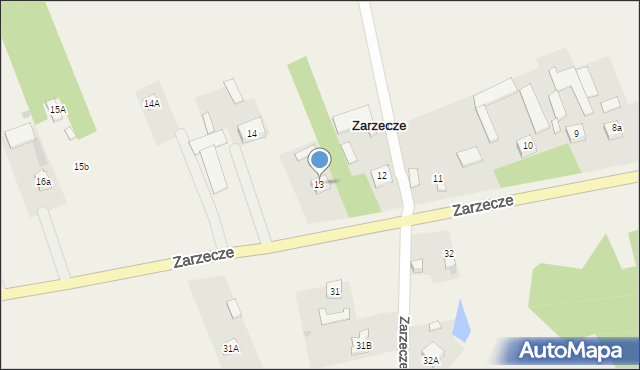 Zarzecze, Zarzecze, 13, mapa Zarzecze