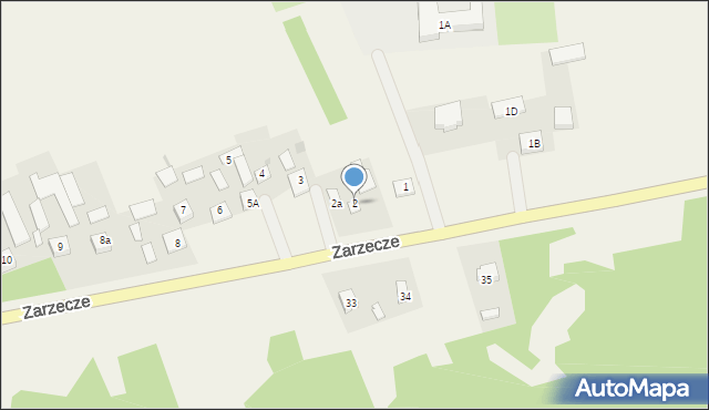 Zarzecze, Zarzecze, 2, mapa Zarzecze