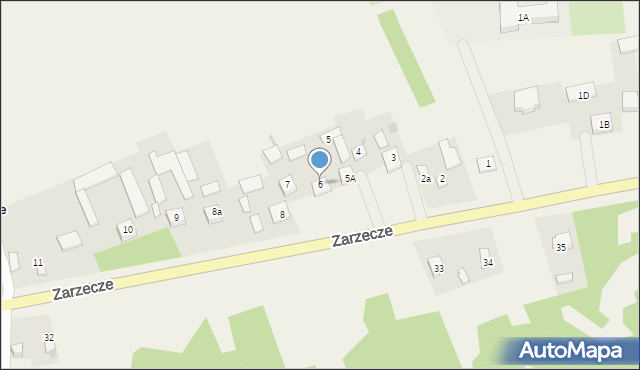 Zarzecze, Zarzecze, 6, mapa Zarzecze