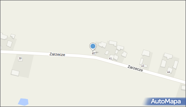 Zarzecze, Zarzecze, 40, mapa Zarzecze