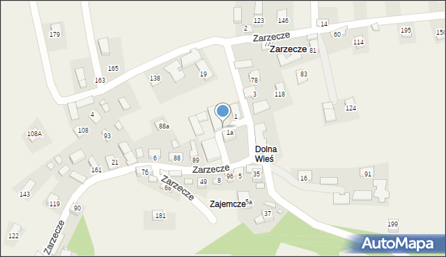 Zarzecze, Zarzecze, 1b, mapa Zarzecze