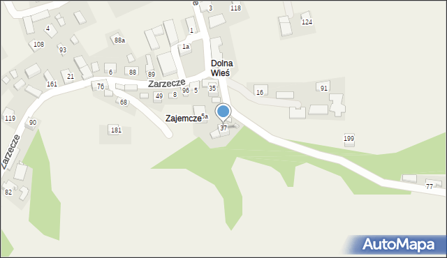 Zarzecze, Zarzecze, 35, mapa Zarzecze