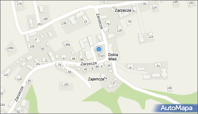 Zarzecze, Zarzecze, 37, mapa Zarzecze