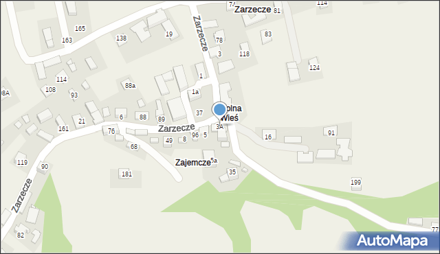 Zarzecze, Zarzecze, 3A, mapa Zarzecze