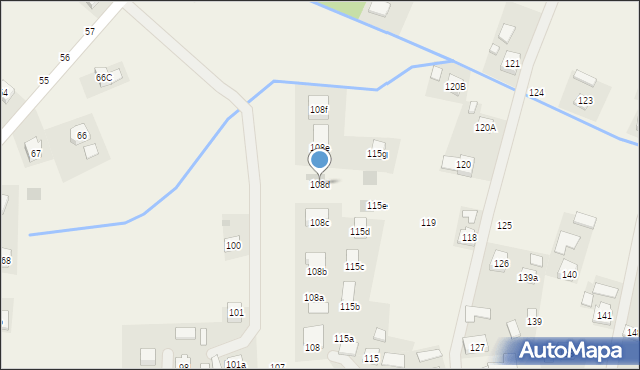 Zarzecze, Zarzecze, 108d, mapa Zarzecze