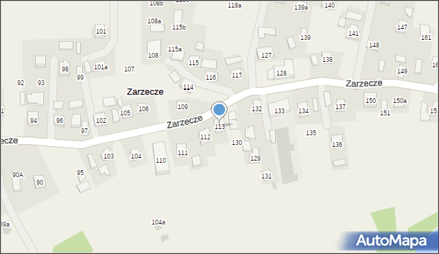 Zarzecze, Zarzecze, 113, mapa Zarzecze