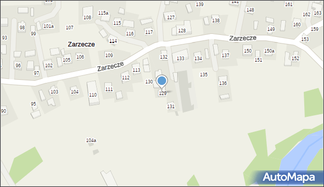 Zarzecze, Zarzecze, 129, mapa Zarzecze