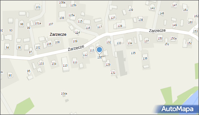 Zarzecze, Zarzecze, 130, mapa Zarzecze