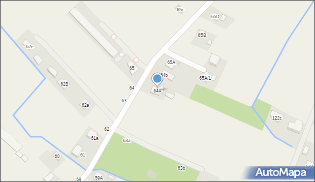 Zarzecze, Zarzecze, 64A, mapa Zarzecze