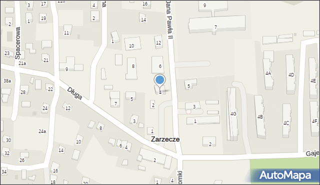 Zarzecze, Zarzecze, 192, mapa Zarzecze