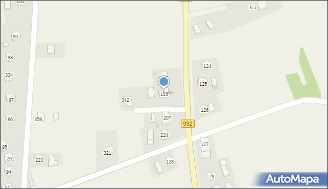 Zarzecze, Zarzecze, 123, mapa Zarzecze