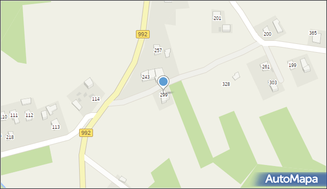 Zarzecze, Zarzecze, 299, mapa Zarzecze