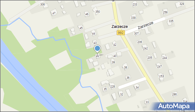 Zarzecze, Zarzecze, 41, mapa Zarzecze