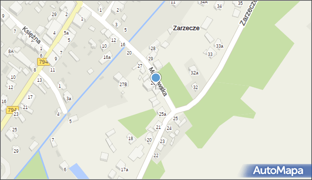 Zarzecze, Zarzecze, 26a, mapa Zarzecze